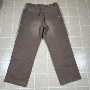 Vintage Guess USA Brown Jeans Mens 34x32 Denim Blue Baggy Skate Wide Leg 90s